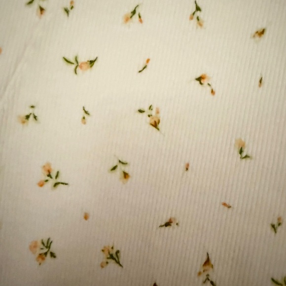 Skims Ribbed Stretch Legging in Marigold Rosebud - Picture 8 of 9